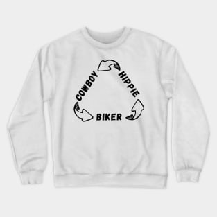 Cowboy Hippie Biker Crewneck Sweatshirt